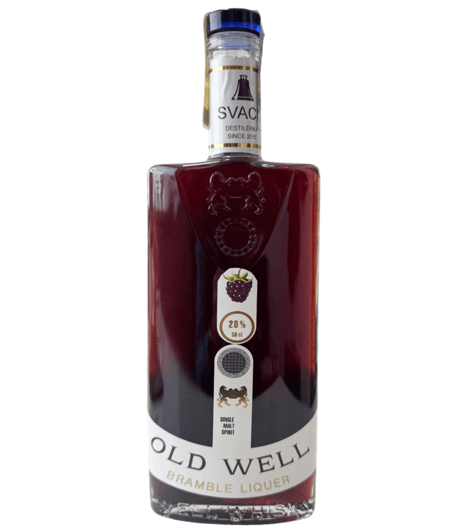 Whisky OLD WELL Liquer Bramble 20%  0,5L - ostružinový liquér