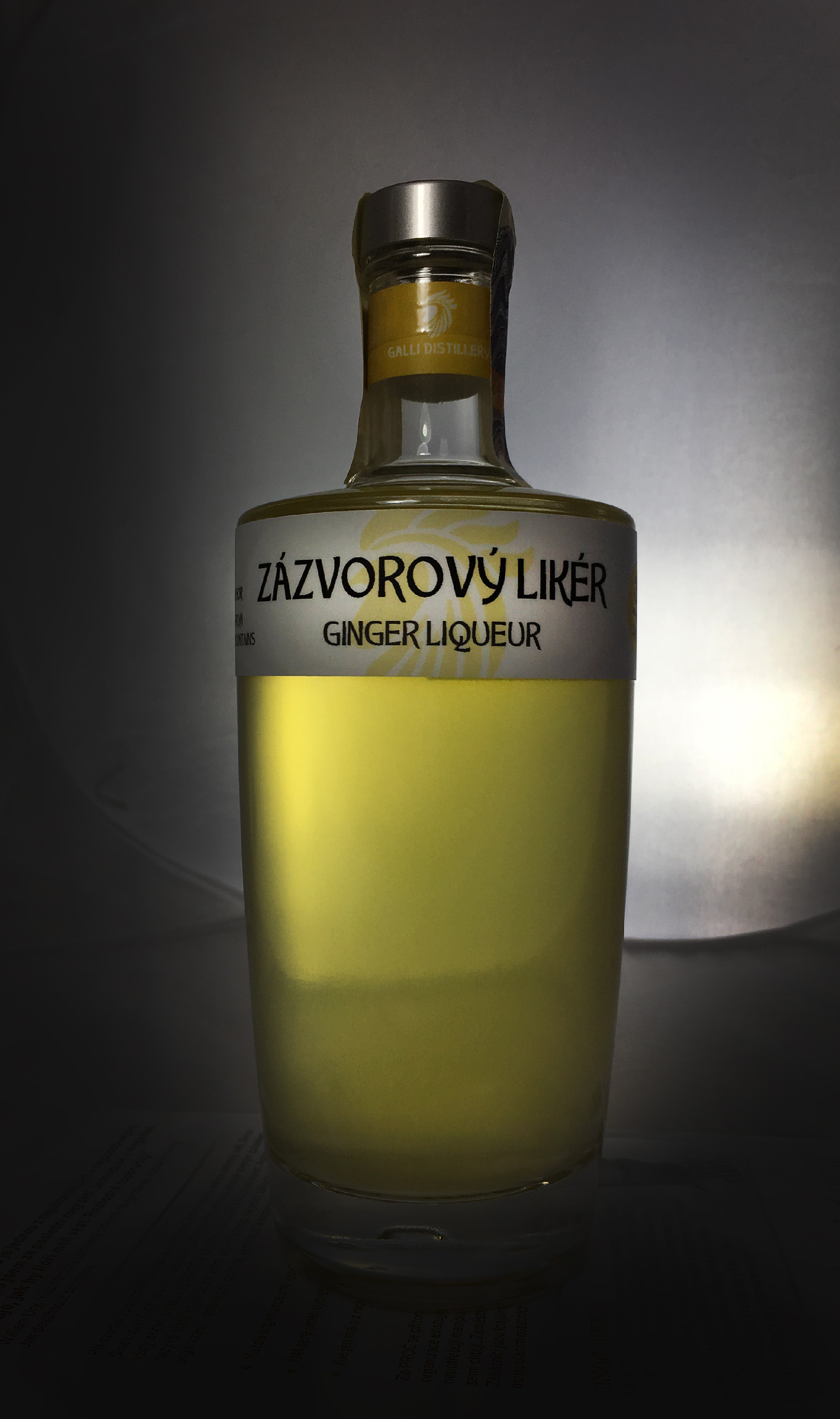 GALLI DISTILLERY Zázvorový likér 35% 0,5L – Destilerka.cz