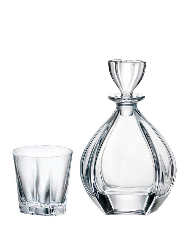 Karafa a skleničky na whisky sada 1+6