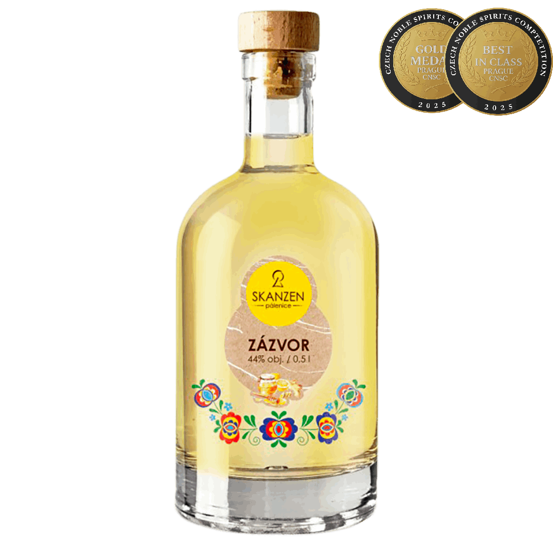 Skanzen Modrá Zázvorovica Skanzen Modrá 0,5l 44%