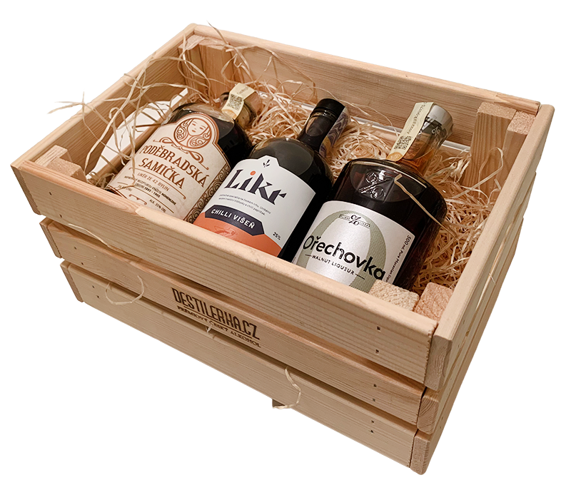 Dárková bedna likérů 3x0,5L