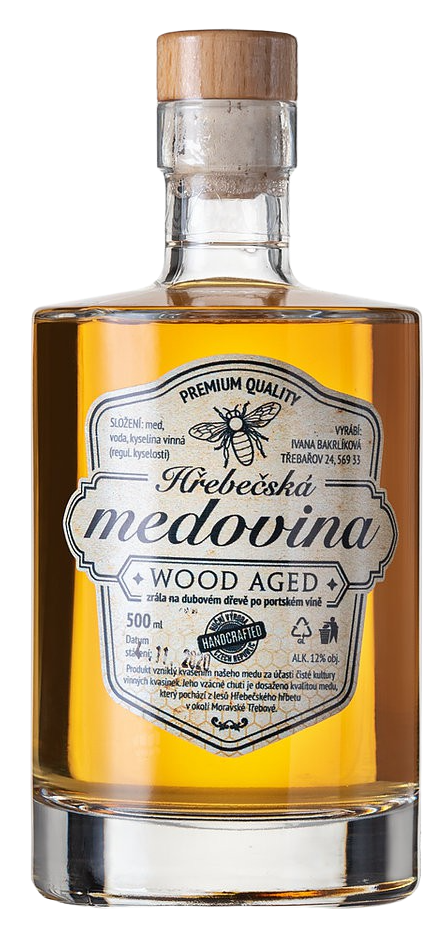 Hřebečská medovina WOOD AGE 12% 0,5L | Destilerka.cz