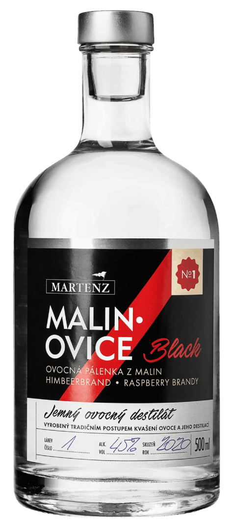 MARTENZ Malinovice Black SILVER 40% 0,5L | E-shop – foto produktu