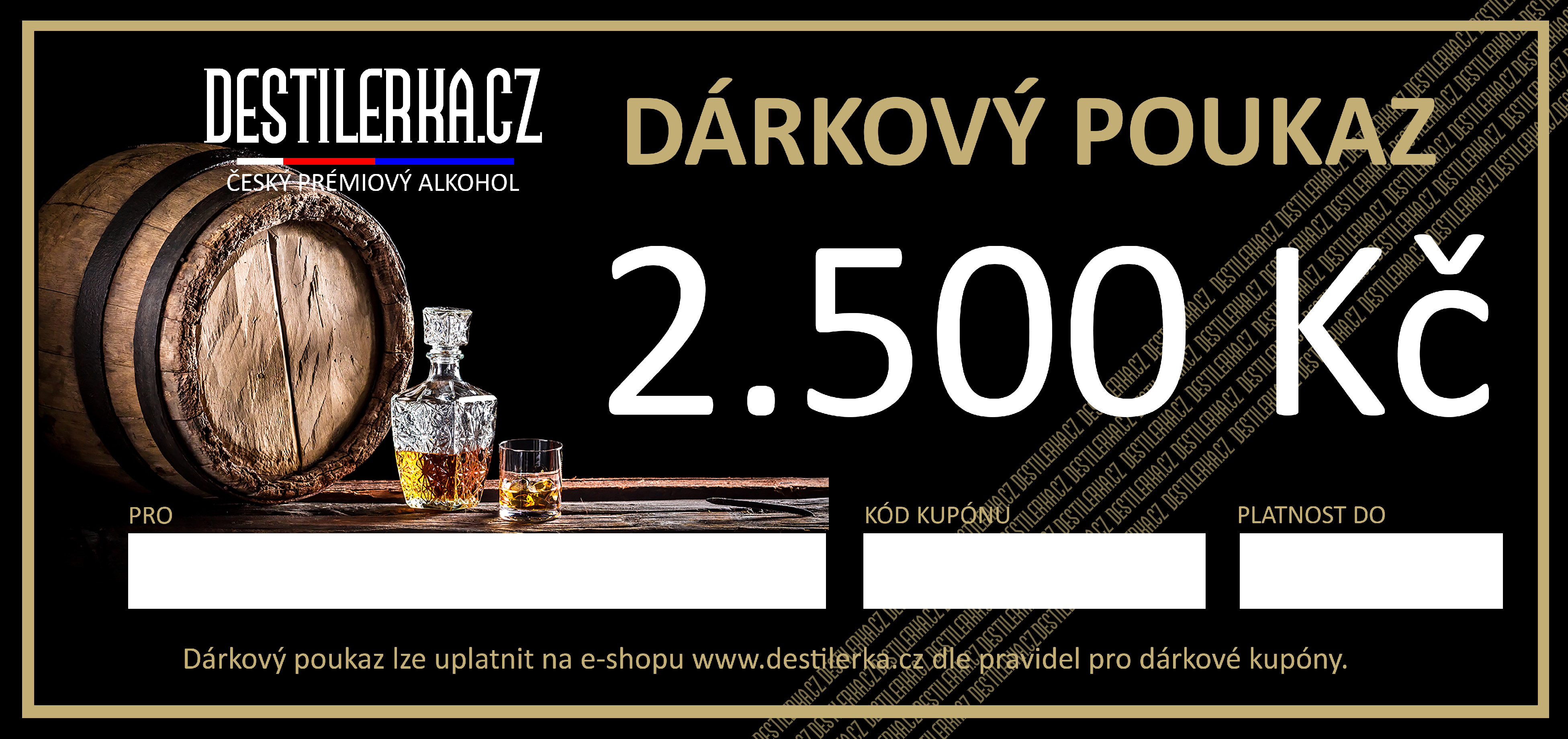 Dárkový poukaz 2500,- Kč