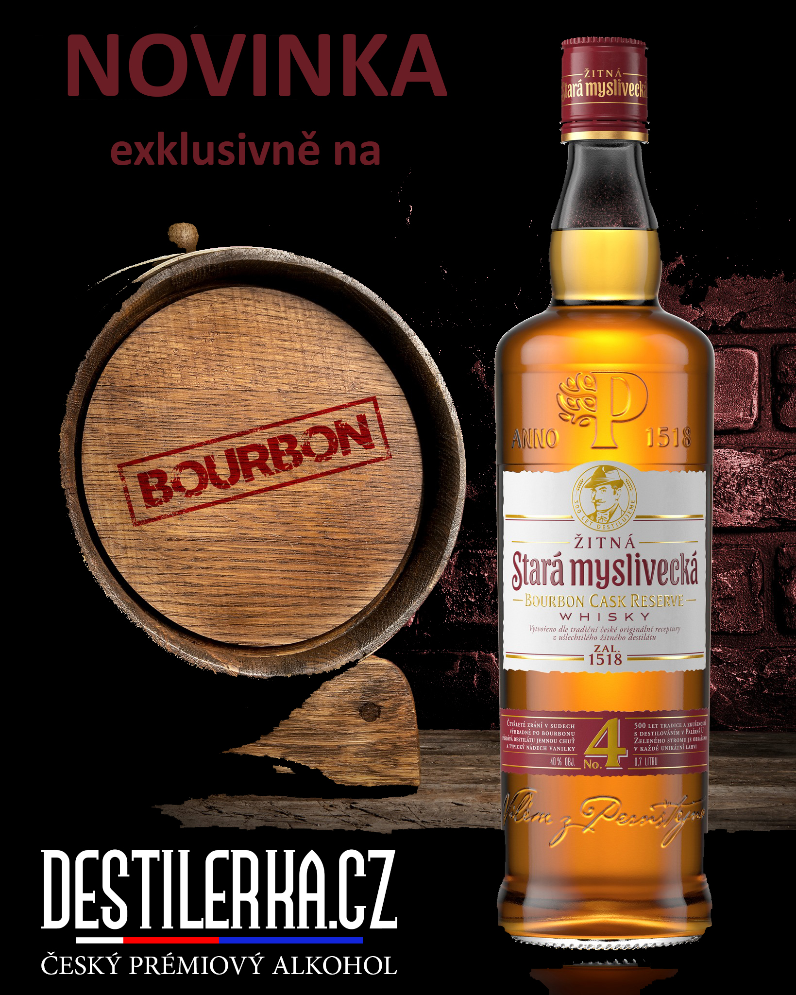 Stará Myslivecká BOURBON CASK RESERVE 4yo 40% 0,7L