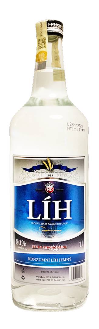 Konzumní líh jemný 80% 1L | Destilerka.cz