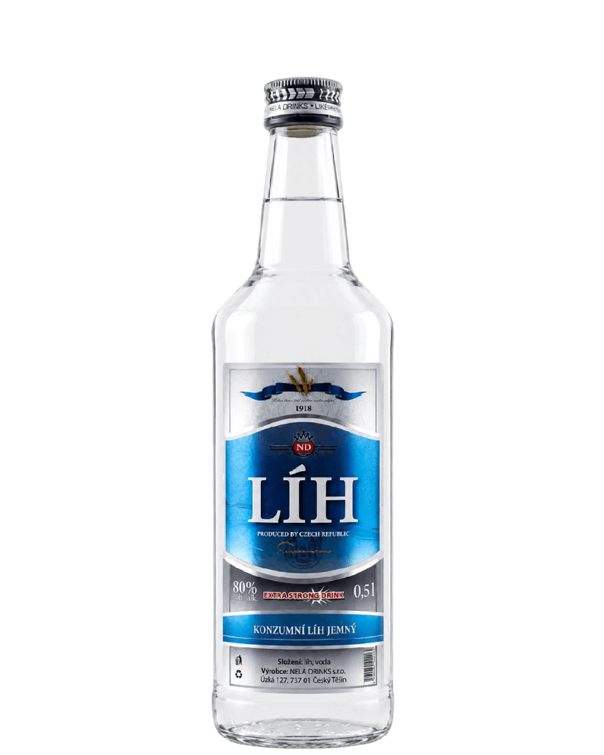 Konzumní líh jemný 80% 500mL | Destilerka.cz