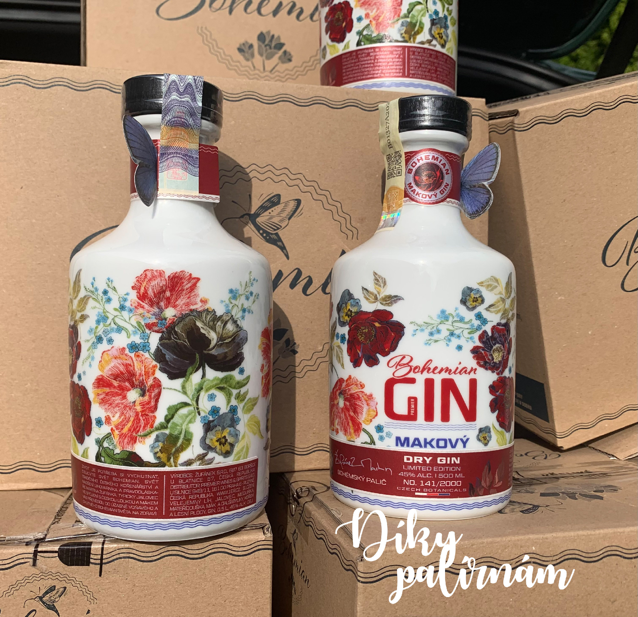 Bohemian Gin Makový 45% 0,5L Žufánek L.E.