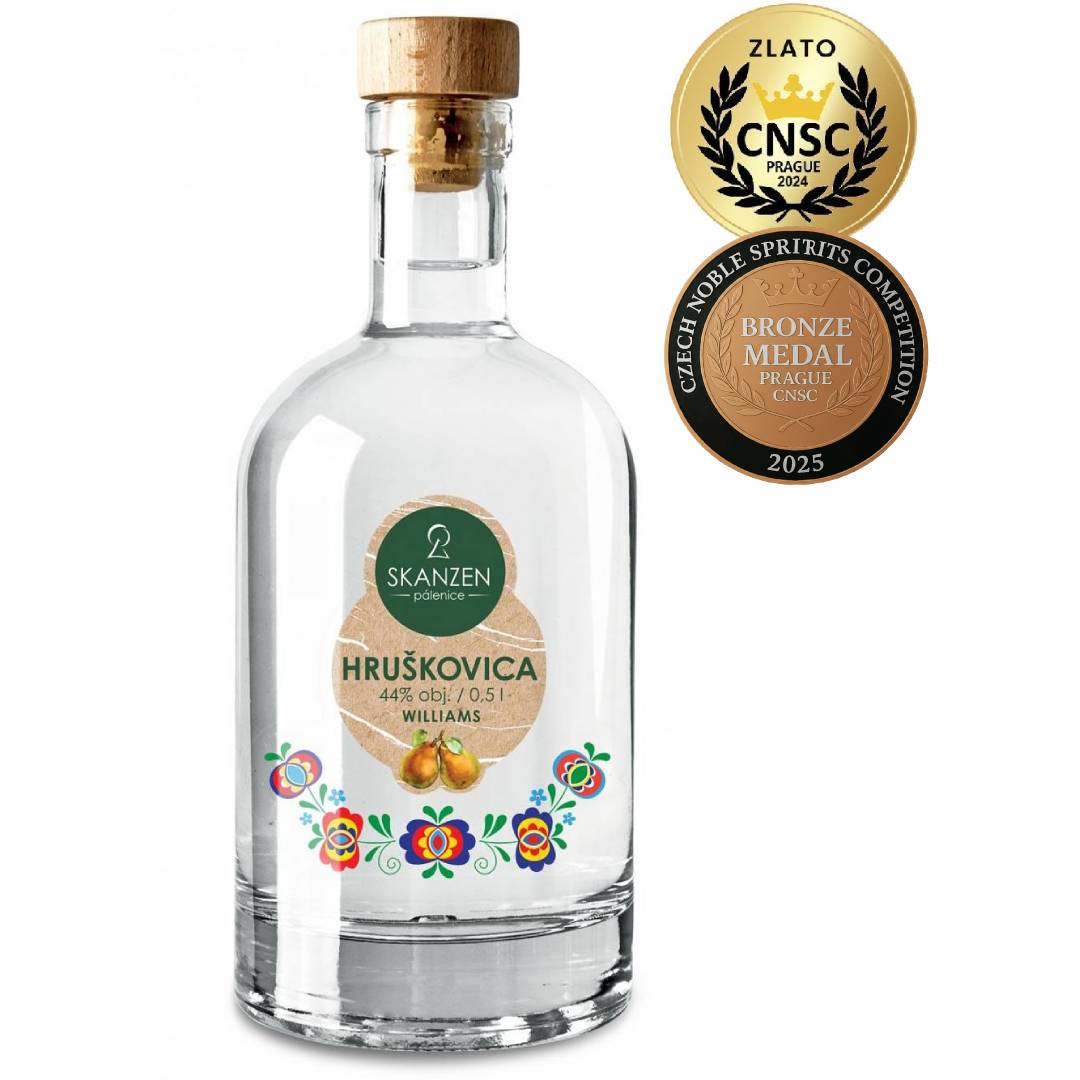 Skanzen Modrá Hruškovice Williams 44% 0,5L