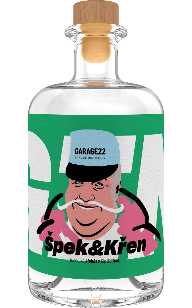 Garage 22 ŠPEK a KŘEN GIN 42% 0,5L L.E.