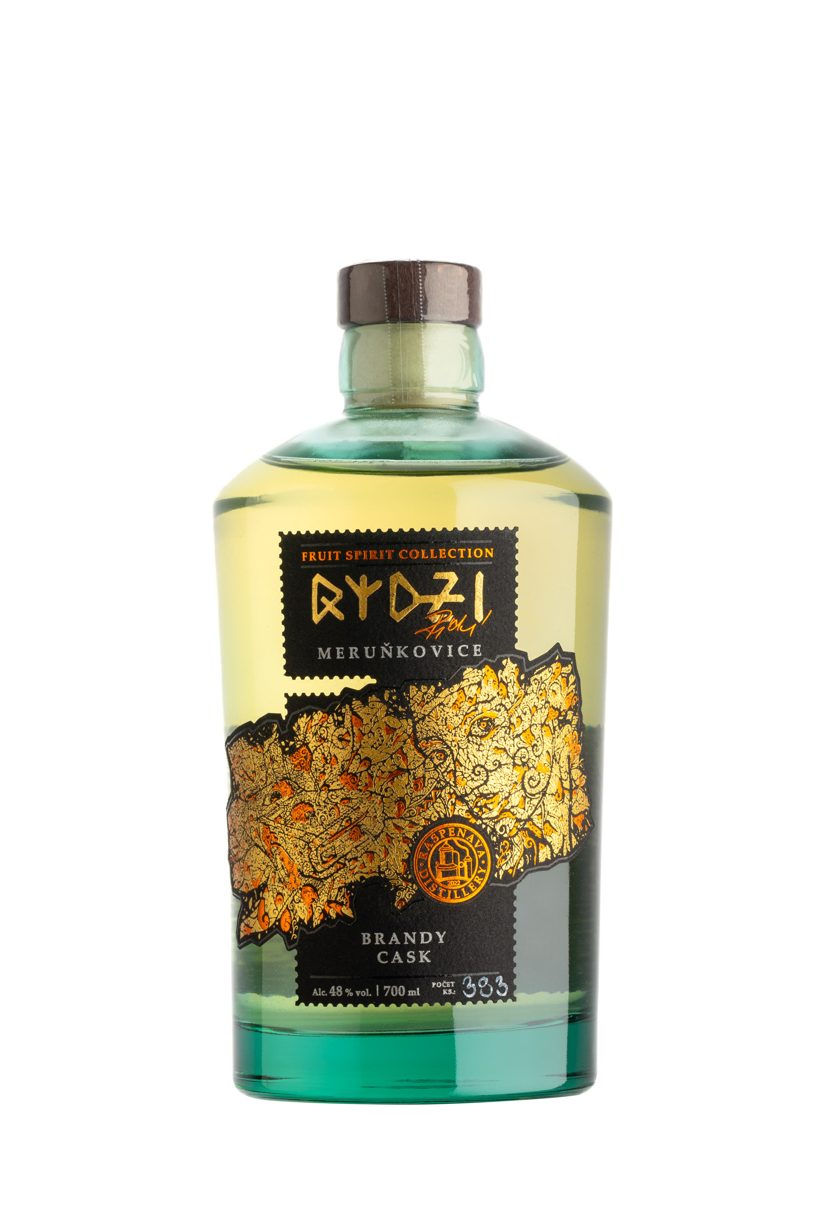Raspenava RYDZI Meruňkovice ze sudu po brandy 48% 0,7L
