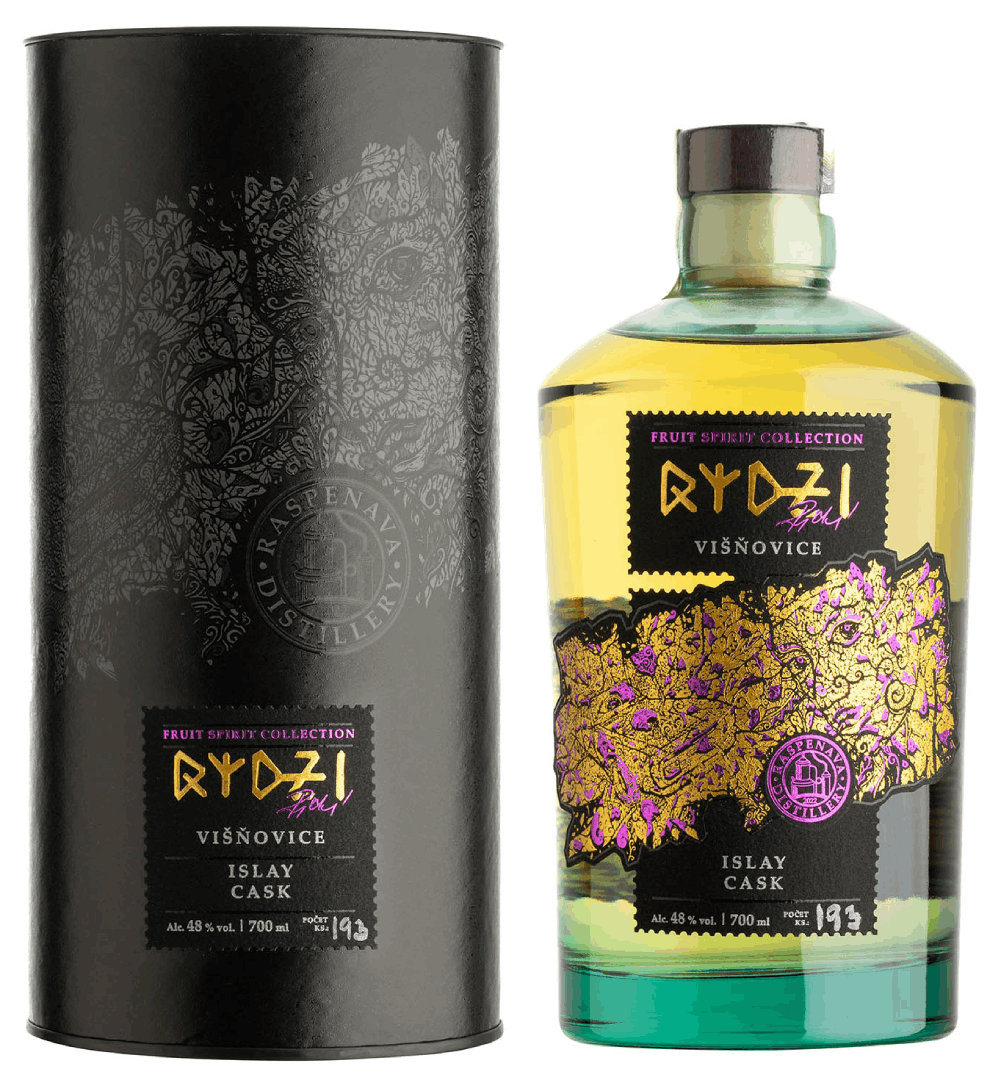 RYDZI Višňovice ze sudu po Islay whisky 48% 0,7L