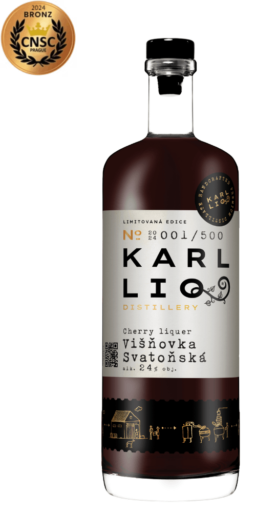 Karl LIQ Višňovka z višňovice 24% 0,5L