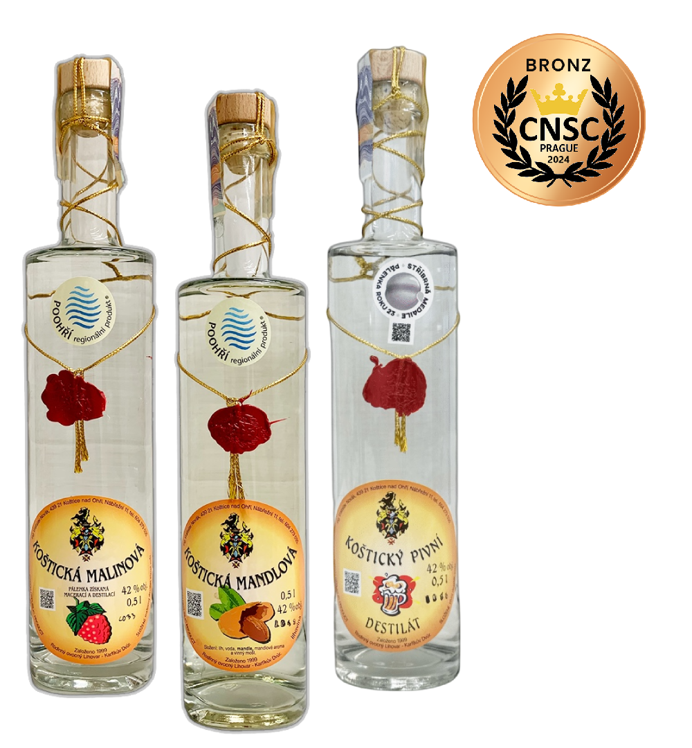 Sada koštické destiláty 3x0,5L