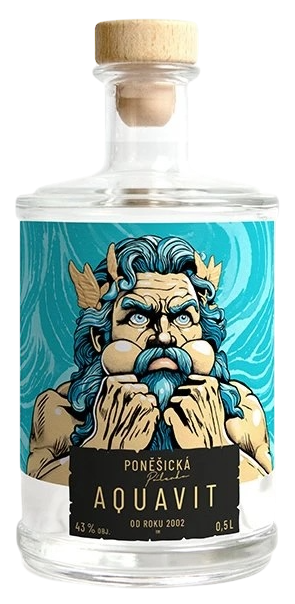 Lihovar Poněšice Lihovar Ponešice AQUAVIT batch II. 43% 0,5L