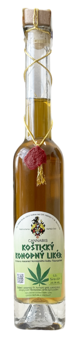 Koštický konopný likér 24,5% 0,2L