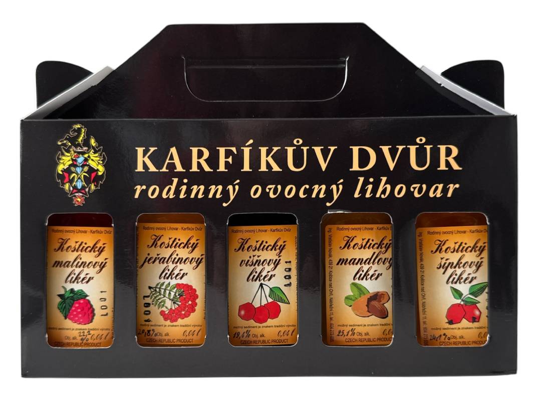 Koštická sada likérů 5x0,04L