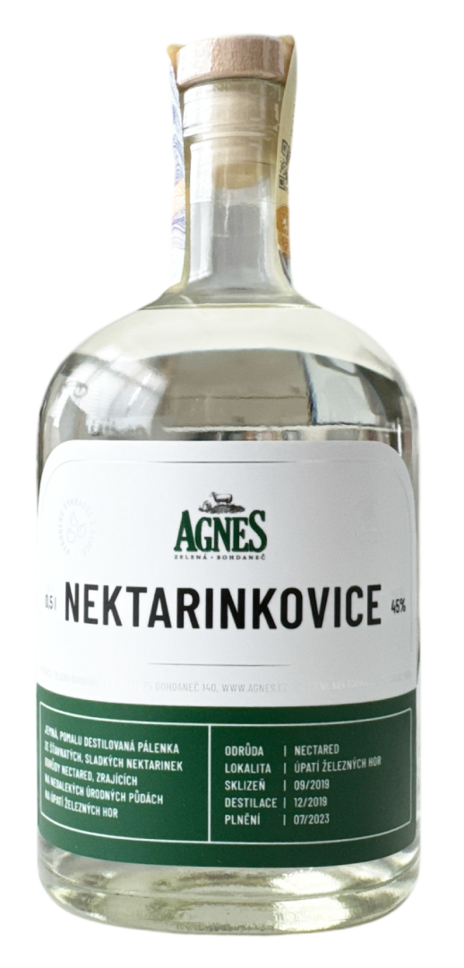 AGNES Zelená Bohdaneč Agnes Nektarinkovice 45% 0,5L