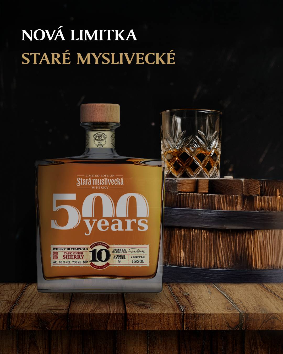 Stará Myslivecká Single Barrel Sherry Oloroso 10yo 40% 0,7L
