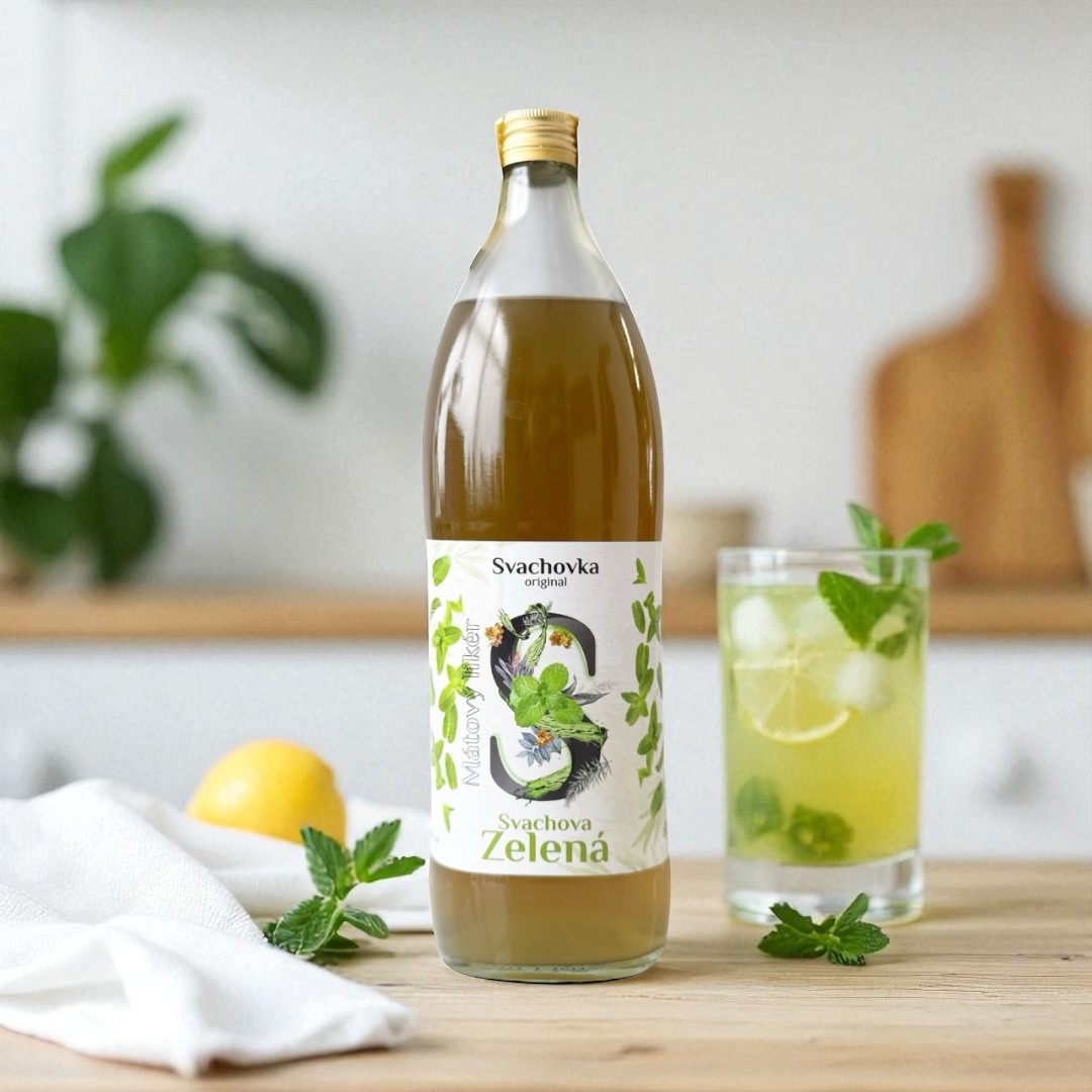 Svach zelená (mátový likér) 20% 1L
