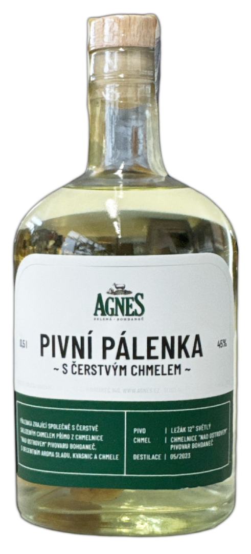 Agnes Pivní Pálenka s chmelem 45% kosher 0,5L
