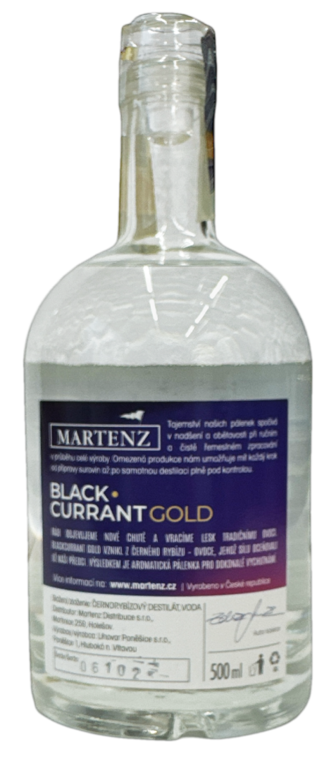 MARTENZ Rybízovice (Black Currant) GOLD 45% 0,5L