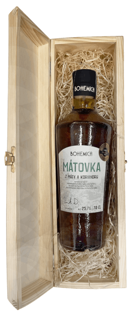 Dárková kazeta + BOHEMICA Mátovka 0,7L + věnování na přání (obrázek 3)