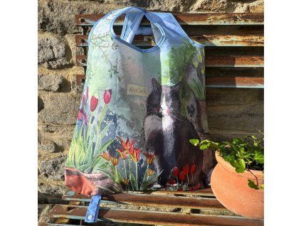 Cat and Tulips