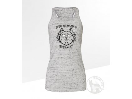 witchy cat damsky top sedy melir