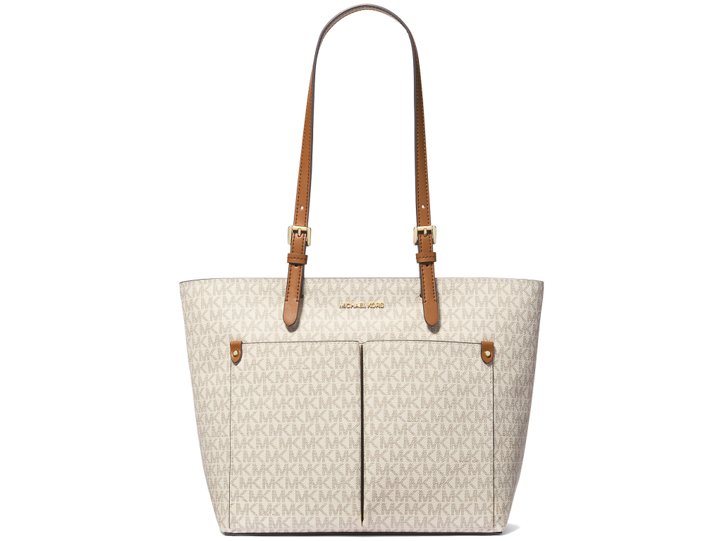 Michael Kors Kabelka Bedford Signature Pocket Tote Vanilla Acorna2