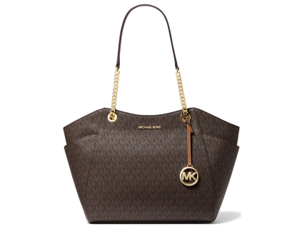 Michael Kors Jet Set Large Logo Tote Bag Brown