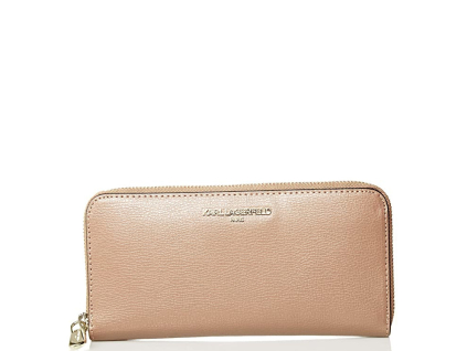 Karl Lagerfeld Paris Hermine Continental Zip Around Almonda