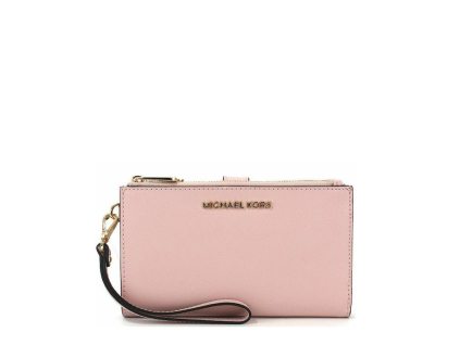 Michael Kors Peněženka Jet Set Travel Double Zip Wristlet Powder Blushdf