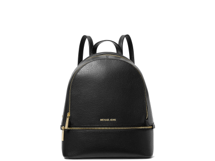 Michael Kors Rhea Medium Pebbled Leather Backpack Blacka22
