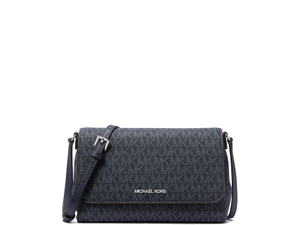 Michael Kors Medium Logo Convertible Crossbody Bag Navy53