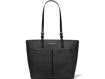 Michael Kors Kabelka Jet Set Medium Logo Pocket Tote Bag Black22