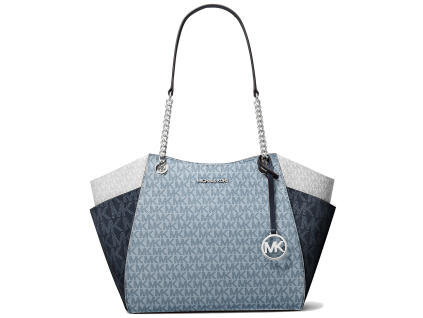 Michael Kors Kabelka Jet Set Large Color Block Signature Logo Shoulder Bag Admirl Multia