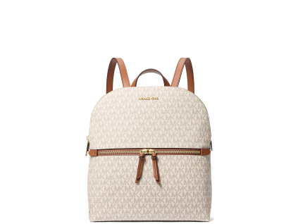 Michael Kors Batoh Dallas Medium Signature Logo Backpack Vanillaa2