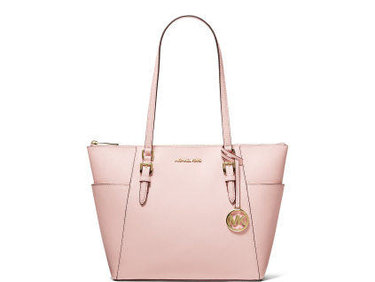 Michael Kors Kabelka Charlotte Large Saffiano Leather Top Zip Tote Bag Powder Blushaaaa