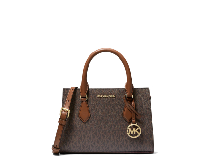 Michael Kors Kabelka Sheila Small Signature Logo Satchel Brown