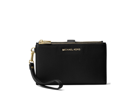 Michael Kors Adele Leather Smartphone Wristlet Black