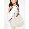 Michael Kors Lillie Signature Chain Shoulder Tote Vanilla Acorn Goldperson