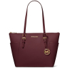 Charlotte Large Saffiano Leather Top Zip Tote Baga