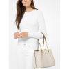 Teagan Signature Long Drop Satchel Vanilla Acorn Goldperson