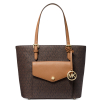 Jet Set Signature Medium Pocket Tote Brown