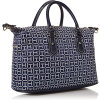 Tommy Hilfiger Handbag Jaden Satchel back navy white