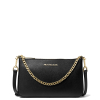 Michael Kors Jet Set Medium Saffiano Leather Crossbody Bag Blacka