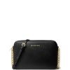 Michael Kors Jet Set Large Saffiano Leather Crossbody Black