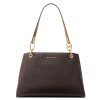 Michael Kors Kabelka Trisha Large Logo Shoulder Bag Browna