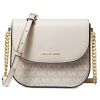 Michael Kors Jacquard Signature Dome Crossbody Natural Cream Goldf2
